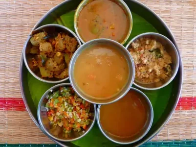 Inspiring guided meditation with a meal