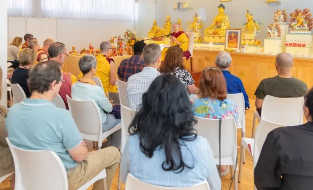 Meditation Classes in Cape Town People at a Meditation Class at Tushita Kadampa Meditation Centre in Cape Town