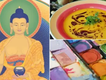 Inspiring guided meditation, soup and art at TKMC